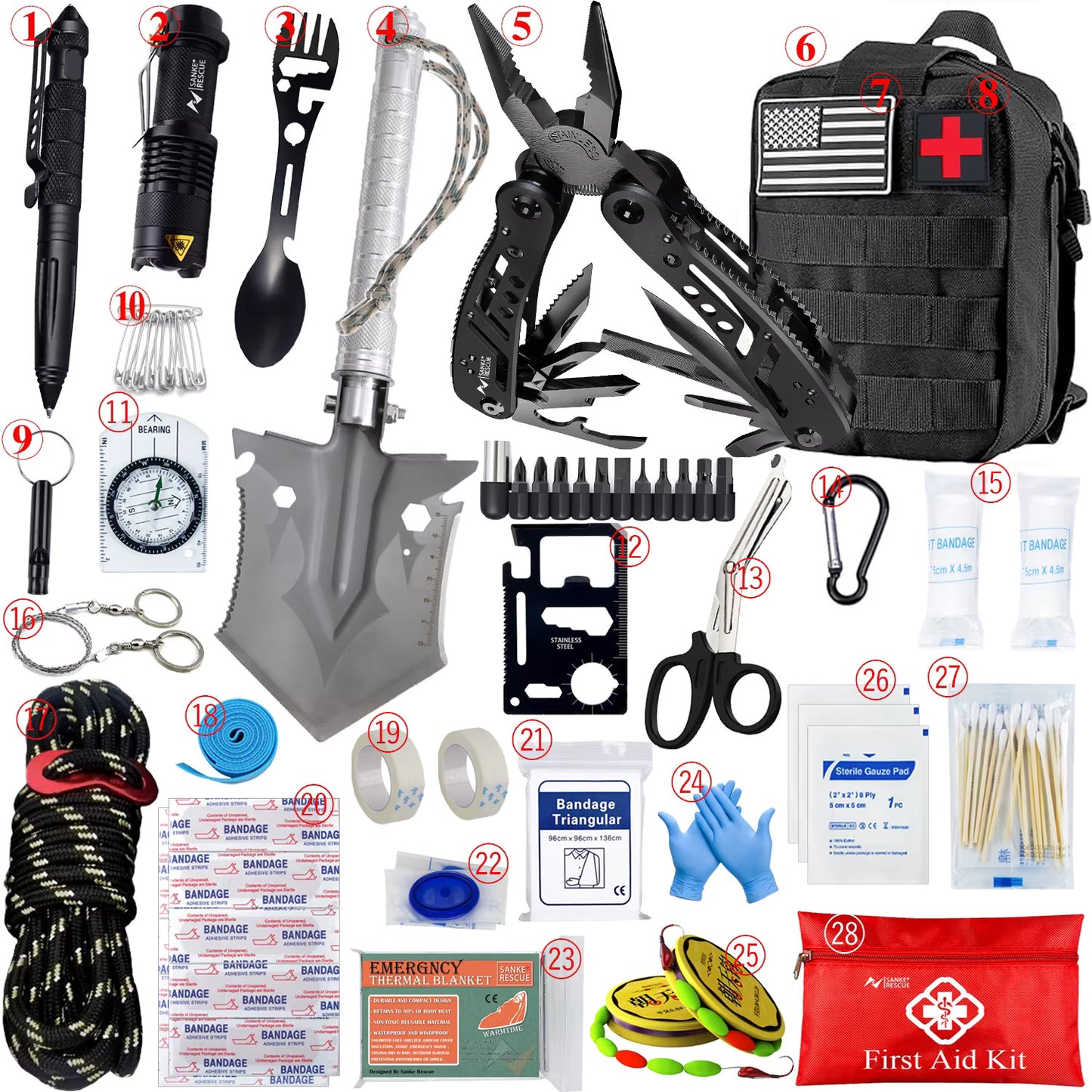 Kit de Supervivencia y Primeros Auxilios Premium